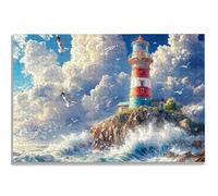 1000 Piece Jigsaw Puzzles for Adults, Lighthouse Jigsaw Puzzles for Adults, Wooden Puzzle with Gift Box, Landscape Jigsaws for Family Educational Games, Unique Gifts for Women/Men, Home Decor, -1897