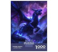 1000 Piece Jigsaw Puzzles for Adults Lightning Dragon Jigsaws for Adults Brain Teaser Game Stress Reliever for Is Ideal As A Gift 38x26cm/1000pcs