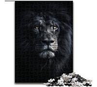 1000 Piece Jigsaw Puzzles for Adults Lion Sin The Darkness Jigsaw Puzzle Made of cardboard for Birthday Holiday Christmas size 38x26CM