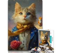 1000 Piece Jigsaw Puzzles for Adults Little Prince Dog Adult Puzzles,Stress Reliever Staycation Kill Time Home Decoration Toys 26x38cm