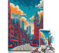 1000 Piece Jigsaw Puzzles for Adults London And Paris Cityscapes 1000 Pieces for Teenagers,family Fun Games Is Ideal As A Gift for The Whole Family (size 75x50cm)