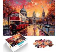 1000 Piece Jigsaw Puzzles for Adults London at sunset Made of cardboard for and from 14 years and over Interesting stress reduction gifts for friends and family。size：26x38cm/10.24x14.96inch