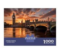 1000 Piece Jigsaw Puzzles for Adults London Sunset River View Adult Jigsaw Puzzle Toy Wall Decor Wall Decoration Unique Gifts for Birthday And Christmas 70x50cm/1000pcs