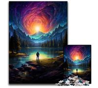1000 Piece Jigsaw Puzzles for Adults Looking at The World Alone Impossible Jigsaw Puzzles for Adults Erfect for Home Decor, Birthdays, Holidays, And Gifts 1000 PCS(75x50cm)