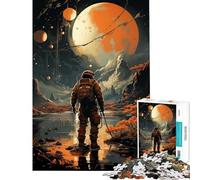 1000 Piece Jigsaw Puzzles for Adults Lost Astronaut Help The Brain Exercise Improve Memory Educational Game for 14+ Puzzle Game Offered (50x75cm)