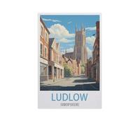 1000 Piece Jigsaw Puzzles for Adults，Ludlow Shropshire，Classic Puzzle Difficult Puzzle Fun Creative DIY Toys Gifts for Girls And Boys, Family Games（50x70cm）-AI70