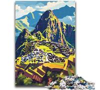 1000 Piece Jigsaw Puzzles for Adults Machu Picchu Landscape 1000 Piece Puzzle,is Ideal As Gifts for The Whole Family Suitable for And 14 (26x38cm)
