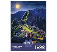 1000 Piece Jigsaw Puzzles for Adults Machu Picchu Night View Puzzle for Adults Anti-Stress Toys But Fun And Humorous Birthday And Unique Gifts 38x26cm/1000pcs