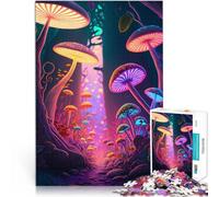 1000 Piece Jigsaw Puzzles for Adults Mad psychedelic mushrooms Lernspiele Wanddekoration Einzigartige Geburtstags- und Weihnachtsgeschenke52x38cm