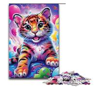 1000 Piece Jigsaw Puzzles for Adults Magic Art Tiger Puzzle Hands-on Game 1000 PCS(75x50cm)