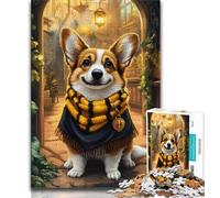 1000 Piece Jigsaw Puzzles for Adults Magic Corgi Teenager Jigsaw,Family Entertainment Toys with Matching Poster And Trivia Sheet (size 38x26cm)