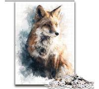 1000 Piece Jigsaw Puzzles for Adults Magic Fox,Stress Reliever Difficult Challenge Every Piece Is Unique - Challenging Family Fun Game 38X52CM