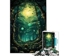 1000 Piece Jigsaw Puzzles for Adults Magical Infinity Forest 1000 Jigsaw Puzzle Anti-Stress Toys Pattern Assembly Unique Challenge Game (75x50cm)