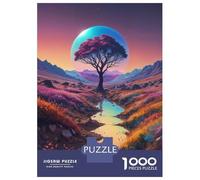 1000 Piece Jigsaw Puzzles for Adults Magical River Tree Bubble Adult Jigsaw Family Game Analysis And Logic Difficult And Challenge 38x26cm/1000pcs