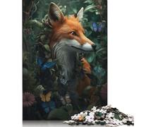 1000 Piece Jigsaw Puzzles for Adults Magical Whimsical Fox Creative Wooden Jigsaw Puzzles for Adults & Teenagers Puzzles Educational Puzzle Family Game 1000pcs (75x50cm)
