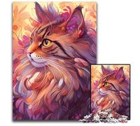1000 Piece Jigsaw Puzzles for Adults Maine Coon Difficult Puzzles for Adults for Mother'S Day, Birthdays, Christmas 26X38CM/10.23x14.96inch