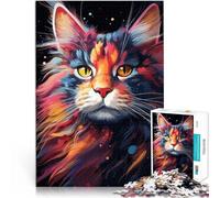 1000 Piece Jigsaw Puzzles for Adults maine coon paint art Lernspiele Heimdekoration Geschenke für Freunde und Familie75x50cm