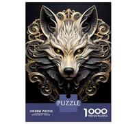 1000 Piece Jigsaw Puzzles for Adults Majestic Alpha Wolf Jigsaws for Adults Brain Teaser Game Stress Reliever for Is Ideal As A Gift 38x26cm/1000pcs