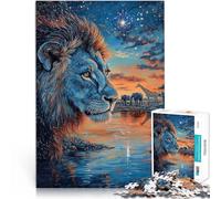 1000 Piece Jigsaw Puzzles for Adults Majestic lion Anspruchsvoll, aber lustig und humorvoll Für Paare geeignet75x50cm