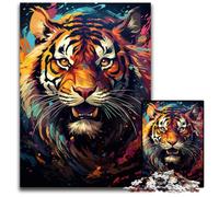 1000 Piece Jigsaw Puzzles for Adults Majestic Painting Tiger Challenging Puzzles Ideal for Family Fun, Relaxation 1000 PCS(38x26cm)