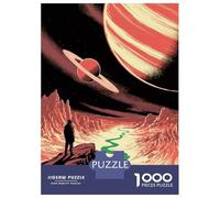 1000 Piece Jigsaw Puzzles for Adults Man on Alien Planet with Planets Jigsaw for Adults Fun Games Presents for Women Difficult And Challenge 70x50cm/1000pcs