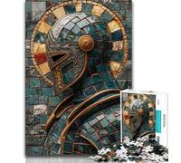 1000 Piece Jigsaw Puzzles for Adults Medieval Majestic Knight Adult Puzzles,Stress Reliever Staycation Kill Time Home Decoration Toys 26x38cm