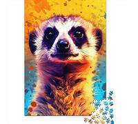 1000 Piece Jigsaw Puzzles for Adults Meerkat Color Jigsaw Puzzle Adult Wooden Puzzles Family Entertainment Toys 1000pcs (75x50cm)