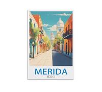 1000 piece jigsaw puzzles for adults，Merida Mexico Challenging Festive Family Puzzle, Premium Artwork for Relaxation & Decor 70 * 50cm