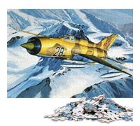 1000 Piece Jigsaw Puzzles for Adults MiG21 Mountain Crossing Jigsaw Puzzle Children Wooden Puzzles Family Entertainment Toys 1000pcs (75x50cm)