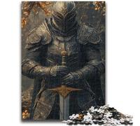 1000 Piece Jigsaw Puzzles for Adults Mighty Medieval Knight Teenager Jigsaw,Birthday Present, Gifts, Wall Art for Age 14 Years Up (50x75cm)