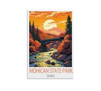 1000 piece jigsaw puzzles for adults，Mohican State Park Ohio Jigsaw Puzzles 1000 Pieces for Adults Painting Puzzle 1000 Pieces DIY Challenging Puzzles for Adults 38x26cm