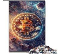 1000 Piece Jigsaw Puzzles for Adults Money in Space, Challenging Game And Family Play with Fully Interlocking Randomly Shaped Pieces (Size 26x38cm)