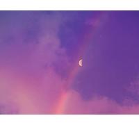 1000 Piece Jigsaw Puzzles for Adults - Moon rainbow clouds 75x50cm