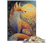 1000 Piece Jigsaw Puzzles for Adults Moonlit Fox Whispers Hands-on Game Birthday Present Anti-Stress Toys Train Your Brain And Hands Size 38x26cm