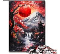 1000 Piece Jigsaw Puzzles for Adults Mount Fuji, Japan Puzzles for Adults 26X38CM for Travel Lovers & Couples, Challenging Toy
