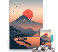 1000 Piece Jigsaw Puzzles for Adults Mount Fuji Sunset illustration Lernspielzeug Die Liebe zwischen Paaren stärken52x38cm