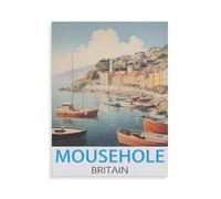 1000 Piece Jigsaw Puzzles for Adults，Mousehole Britain，1000 Pieces Puzzles for Challenging Family Activity Game Art Wall Decor DIY Puzzle Gifts（50x70cm）-HX73