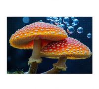 1000 Piece Jigsaw Puzzles for Adults, Mushroom Puzzles for Adults, Gift for Women, Men, Christmas, Family Wooden Puzzle Educational Games, Challenging Adult Jigsaws, Box Packaging, Plant Pattern, G-27