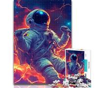 1000 Piece Jigsaw Puzzles for Adults Music Astronaut 1000 Pieces for Adults,Family Educational Games Home Decoration Gift 50x75cm