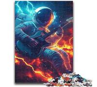 1000 Piece Jigsaw Puzzles for Adults Music Astronaut Puzzles for Adults,Fun Present & Activity for Home,Toy for Rainy Days (38x26cm)