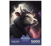 1000 Piece Jigsaw Puzzles for Adults Mysterious Cow Wizard Adult Jigsaw Hands-on Game Analysis And Logic Parent-child Interaction 70x50cm/1000pcs