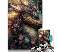 1000 Piece Jigsaw Puzzles for Adults Mysterious Flying Dragon,Help The Brain Exercise Addictive Toys to Cultivate Patience Artists Collection,Fine Art 38x26cm