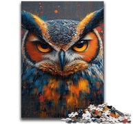 1000 Piece Jigsaw Puzzles for Adults Mysterious Owl Learning Educational Toys Unique Home Decor And Gifts for 14+ 26x38cm