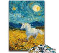 1000 Piece Jigsaw Puzzles for Adults Mysterious Unicorn Puzzles,Decompressing Intellectual Educational Toy Perfect Decoration (75x50cm)