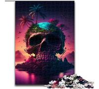 1000 Piece Jigsaw Puzzles for Adults Mystical Island Sunset Jigsaw Puzzles for Adults size 50x75cm Adult Game Gift Family Interactive Game Brain Challenge Gift