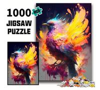 1000 Piece Jigsaw Puzzles for Adults Mystical Phoenix Abstract Jigsaw Puzzles for Adults size 50x75cm Adult Game Gift Family Interactive Game Brain Challenge Gift