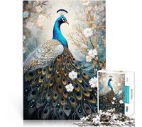 1000 Piece Jigsaw Puzzles for Adults Mythical Peacock Stressabbau-Spielzeug eignet sich ideal als Geschenk für die ganze Familie38x26cm