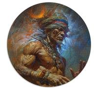 1000 Piece Jigsaw Puzzles for Adults Native American Shaman Cardboard Jigsaw Puzzles for Adults for Birthday Holiday Christmas (67.5x67.5cm)