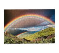 1000 Piece Jigsaw Puzzles for Adults, Nature Jigsaw Puzzles for Adults 1000 Piece, Classic Puzzle Challenging Game for the Whole Families, Suitable for Decompression Gifts Theme: (Rainbow), -1493