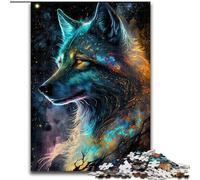 1000 Piece Jigsaw Puzzles for Adults Nebula Wolf Jigsaw Puzzles size 26x38cm Brain Teaser Game, Interactive Family Game, Suitable for Ages 14+